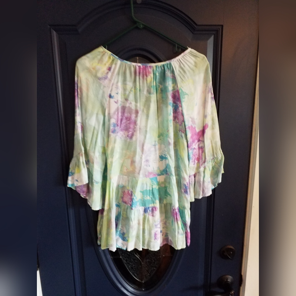 Cupio Multicolor Off-Shoulder Blouse